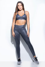 Cargar imagen en el visor de la Galería, SET CHINTZADO GRIS OSCURO